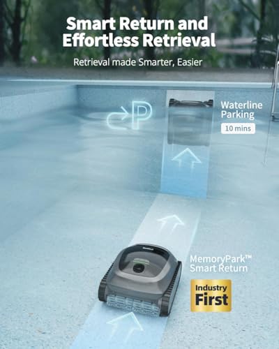 Beatbot AquaSense Cordless Robotic Pool Vacuum Cleaner - Intelligent Path Opimization, Cleans Floor, Walls, and Waterline - Ideal for Above & In-Ground Pools up to 2,260 sq.ft.