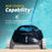 Dolphin Nautilus CC Pro Wi-Fi Robotic Pool Vacuum Cleaner up to 50 FT - Waterline Scrubber Brush