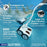 Polaris Quattro P40 Pressure Side Pool Cleaner for All In-Ground Pool Surfaces, Large-Capacity Dual Filtration Canister, 31' Hose & Transparent Lid to View Debris